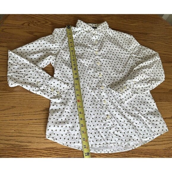Lands' End No Iron 100% Supima Baumwolle  Button Down Floral Print Shirt Size 2P - Picture 7 of 11